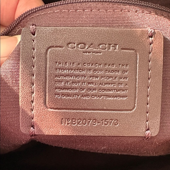 Coach 1573 May Tote Bag shoulder bag pebbled leather Dusty pink/saddle brass - Picture 17 of 17